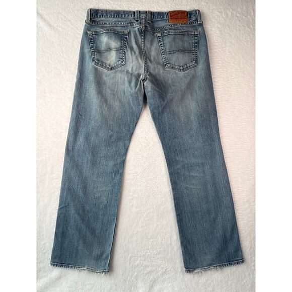 Lucky Brand Vintage Straight Men 36 Regular Inseam Gene Montesano Distressed - Picture 7 of 8